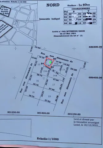 A VENDRE 1/4 DE LOT CARRÉ À AGOÈ CACAVELI PRÈS DE TDE